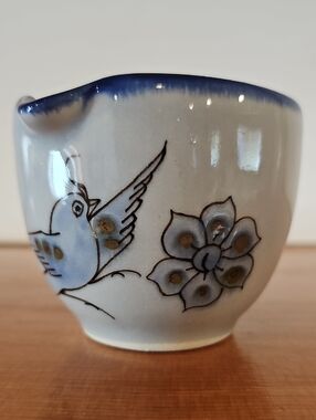 Hand-Painted Tonala Bird Ceramic Creamer